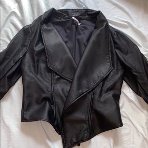 Faux leather jacket